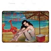 Pin Up Girl Metal Painting Sign Plaque Metal Vintage Metal Poster Sexy Tinne Sign Wall Decor voor Bar Pub Club Man Cave Retro -borden 30x20cm W03