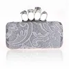 Bolsos Nuevo bolso con anillo para mujer, bolso de mano con diseño de calavera y esqueleto de alta calidad, bolsos de noche, carteras femeninas L230302