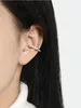 Backs Earrings 925 Sterling Silver Ear Ring Personality Irregular Shell Beads Texture Clip Without Hole Simple Temperament Women Je