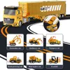 Diecast Model Cars Alloy Engineering Bulldozer Crane Construction Truck Tower Designer för pojkar Spela grävmaskinbilar Set Toys For KidsJ230228