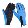 Gants de cyclisme d'hiver avec support de poignet Gants de cyclisme à écran tactile Sports de plein air Gants imperméables résistants à l'abrasion pour hommes et femmes