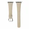 Luxury Slim Leather Strap For IWatch 8 7 6 5 4 3 Series Series Män slingremband för Apple Watch Band 41mm 40mm 38mm 45mm 42mm 44mm 49mm Watchband Accessories