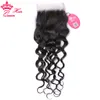 Brazilian Vrigin Hair Weave Bundles With Lace Closure Human Raw Hair Bundle Deal With Closure Water Wave Bundles Queen Hair Products