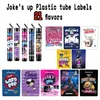 Lato Pop BY JOKES UP Paper SINGLE PREROLL EMPTY CLEAR CR PLASTIC TUBE FOR FLOWER DRY HERB PACKAGING Other Packing Shipping Materials