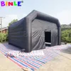 8x4,5 m quadrado preto inflável barraca de boate gigante portátil vip festa cubo boate bar com ventilador