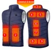 Alfombras de chaleco con calefacción eléctrica 9 áreas de calor de invierno chaquetas calefactores para hombres usb ropa deportiva más de tamaño 6xl para acampar de senderismo al aire libre para acampar