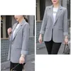 Women's Suits Blazers Spring Ladies Blazer Fashion Slim Women Blazer Jacket White Green Pink Suit Long-Sleeved Overcoat Female Tops Outerwear 4XL 230302