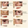 EELHOE Bronzers & Highlighters Concealer Stick And Multi-Functional Makeup Pen Contour Beauty Wand Liquid Face Concealer Contouring with Cushion Applicator