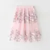 Skirts Big Girls Tutu Layered Skirts Kids Ball Gown 2020 Summer Flower Long Skirt Girls Princess Skirt Children Clothes 4 6 8 10 12 14 T230301