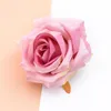 Decorative Flowers 50PCS Silk Roses Wall Scrapbook Diy Christmas Wreaths Wedding Home Decoration Accessories Artificial Brooch HeadWear