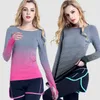 Camicie attive T-shirt casual da fitness da donna Collant a compressione T-shirt a maniche lunghe da allenamento T-shirt