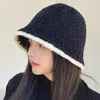 Berretti autunno e inverno in lana di lana di lana berretto all'ingrosso coreano cappelli da secchio panama cappelli a maglia a maglia femmina