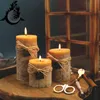 Candle Decor Form duftende große Stumpenkerzen für Zuhause, dekorative grünbraune, rauchfreie, aromatische Duftkerze