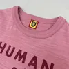 T-shirt da uomo Bat Intarsiato Wi Human Made T Shirt Uomo Donna T-shirt Rosa Hip-Hop Tees G230301