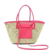 Nieuwe dames stromoedtas Tassen Designer ratten weven mandtas dames zomerse schouder handgemaakte strandtas tas 230302