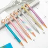 Fashion Ballpoint Pen Student Stationery Writing Supplies Neutral Personality Big Diamond Business Office Signature