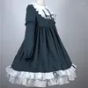 Robes décontractées gothique Lolita robe victorienne médiévale femmes princesse fille Cosplay Costume Harajuku femme japonaise T50