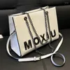 Shoulder Bags Letters Tote College Style Female Handbag Portable Large-Capacity One-shoulder Underarm Commuter Shopping Bag Lady