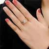 Wedding Rings Set For Women Fashion Jewelry Couple Ring Zircon Bridal Engagement Gift DropWedding Brit22