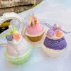 Świec ręcznie robione lody Cupcake świece zapachowe Domowe ozdoby stoliki Dorasa dla smakoszy Case Creative Birthday Gifts for Children