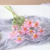 Fleurs décoratives 5pcs 5 Tête Colorée Pays-Bas Chrysanthème Jardin Extérieur El Simulation Arrangement De Fleurs De Mariage Décoration Maison