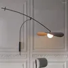 Duvar lambaları Endüstriyel lamba metal uzun salıncak kolu ayarlanabilir ışık vintage aplikler başucu okuma salonu dekorasyonu