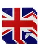 Tabellservett British Flag 4/6/8pcs Serveper Restaurang Middag bröllop bankettdekorduk