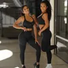Aktiva uppsättningar X-Herr 2-stycken Patchwork Yoga Set Ruched Gym Womens Outfits Sports Bra Leggings Tracksuits Fitness Workout Suit Sportwear
