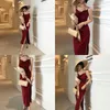 Vestidos casuais vestido de festa elegante feminino para o ano 2023 Casamento vermelho de seda de seda midi spaghetti cetim longo