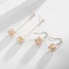 Dangle Boucles D'oreilles Lustre Élégant Perle De Mariage Gracieux Accessoires 2023 Mode Surdimensionné Rond Demi Perles Simulé Fleur Stud Earri