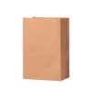 Gift Wrap 10pcs Kraft Paper Bags Brown Food Sandwich Bread Dried Fruits Cookie Baking Candy Party Wrapping