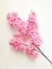 Decoratieve bloemen 100 cm39inch nep kersen bloesem bloemtak Begonia sakura boom stengel voor evenement bruiloft decor kunstmatig