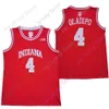 Il New Jersey indossa Indiana Hoosiers Basketball College NCAA Basketball College Oladipo Rosso Taglia Youth Adult Tutto ricamato cucito