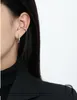 Backs Earrings 925 Sterling Silver Ear Ring Personality Irregular Shell Beads Texture Clip Without Hole Simple Temperament Women Je