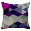 Yastık kasası yastık, kanepe için yastık kılıfını kapsar Modern renkli geometri stili atış kılıfları kare dekoratif