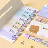 Cartoon Bookmark Animal Flower Cake Memo Pad Self-Stick Notes DIY Notebook Paper Planner Korean Stationery Notepad