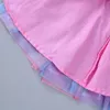 Rokken pailletten meisjes rokken babykleding regenboog geplooide rok kinderen prinses rok meisjes ballet tutu mesh rok feest kinderen rokken t230301