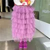 Skirts 1-8Years Summer Kids Skirts for Baby Girls Princess Fluffy Tutu Skirt Pettiskirt Birthday Party Clothing Children Half Dress T230301