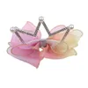 Crianças Ribbon Bow Rhinestones Crown Princess Hairpin para meninas Ornamentos de cabeceira de cabeceira bebê Cabelo de cabelo Acessórios para cabelos de pino 1796