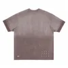 T-shirt Ksubi Takewashed Box Washed Distressed à manches courtes pour hommes et T-shirt ample pour femmesaoygq0qu