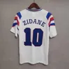 1998 2002 Retro francuskie koszulki piłkarskie Vintage Zidane Henry Maillot 1996 2004 Koszulki piłkarskie Trezeguet Finały 1982 84 86 88 90 2000 2006 White Jersey