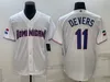 2023 Dominica Devers 11 Baseball Jersey White Color Button Up Men Size S-XXXL Stitched Jerseys