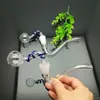 Smoking Pipes New Bending Hook Suction Plate Wire Bubble Glass Boiler Set Wholesale Bongs Oil Burner Pipes