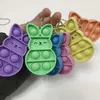 Fidget Toys Sensorial Páscoa Bunny Silicone Push Bubble Anti Estresse Educacional Presente de brinquedo