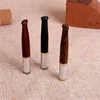 Smoking Accessories Sandalwood ebony with metal edge filter to remove cigarette nozzle, copper head, pull rod, wooden cigarette holder