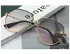 Nouvelle boutique Fashion Square Metal Unisexe Anciennes lunettes de soleil en gros