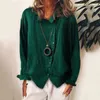 Blouses voor vrouwen shirts vrouwen katoenen linnen shirt oversized onregelmatige zijkant knop shirts dames mode massieve kleur blouses wit gele tops blusas 230302