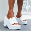 Slippers Flip Flops Slipper For Women Platform Wedges Outdoor Home Shoes Woman Fashion Comfy Casual Goth Sandal Heels Roman 2023 Summer Y2302