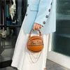 Evening Bags Women Trendy Soccer Shoulder Bag Simple Stylish Football Basketball Crossbody Pack Wide Strap Handbag For Vacation Traveling