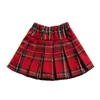 Skirts Baby Girls Mini Pleated Skirt 2020 New Young Girls Plaid Skirts School Children Clothing Kids Uniform Age 4 6 8 10 12 14 16 yrs T230301